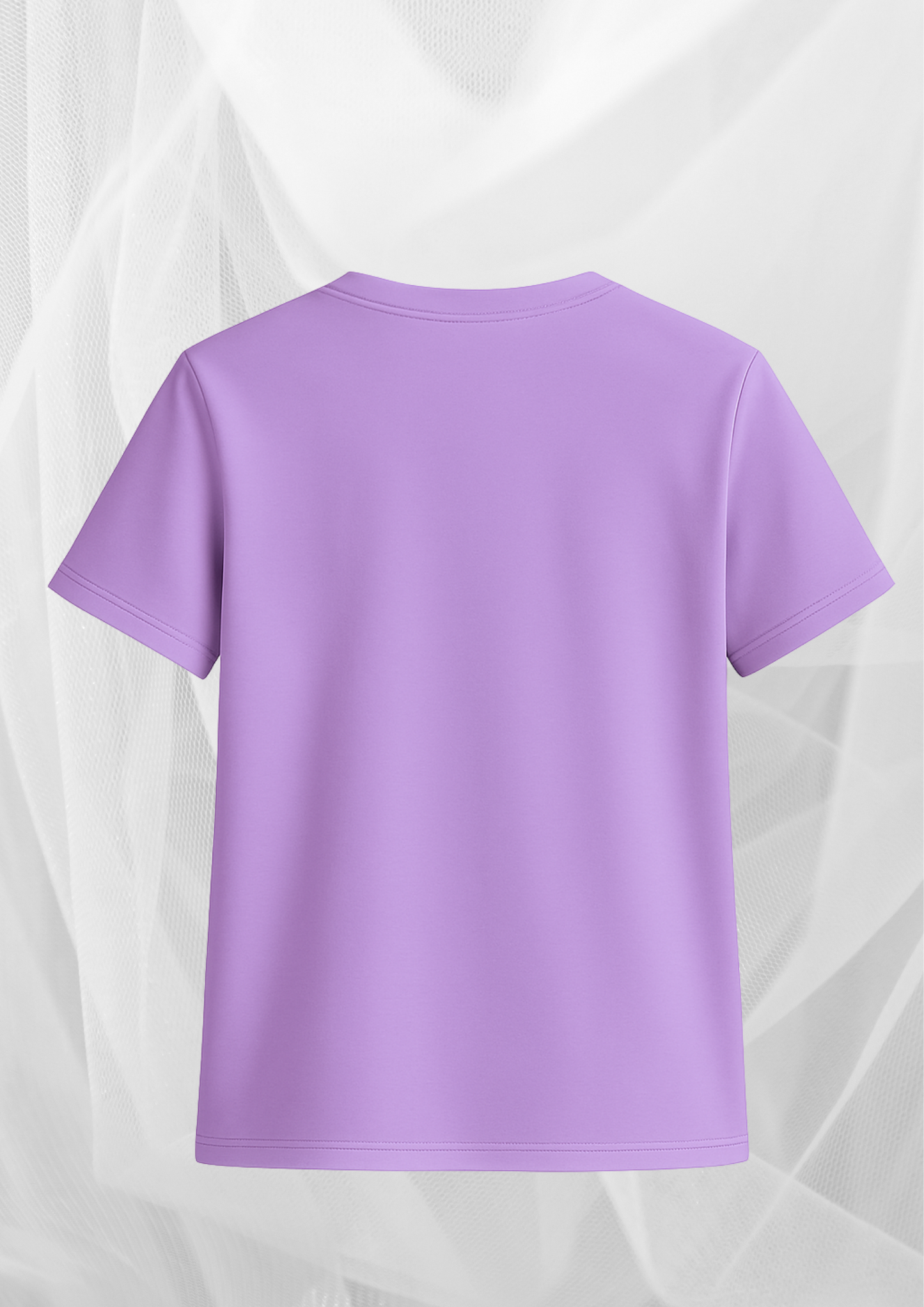 Lavender Soft-Stretch Fitted Tee