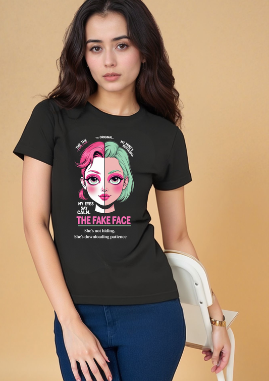 The Fake Face Graphic T-Shirt – Anime-Inspired
