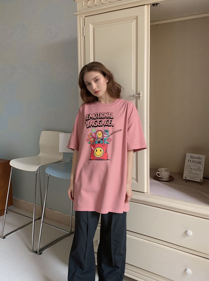 Emotional Baggage Oversized Tee – Clay Rose