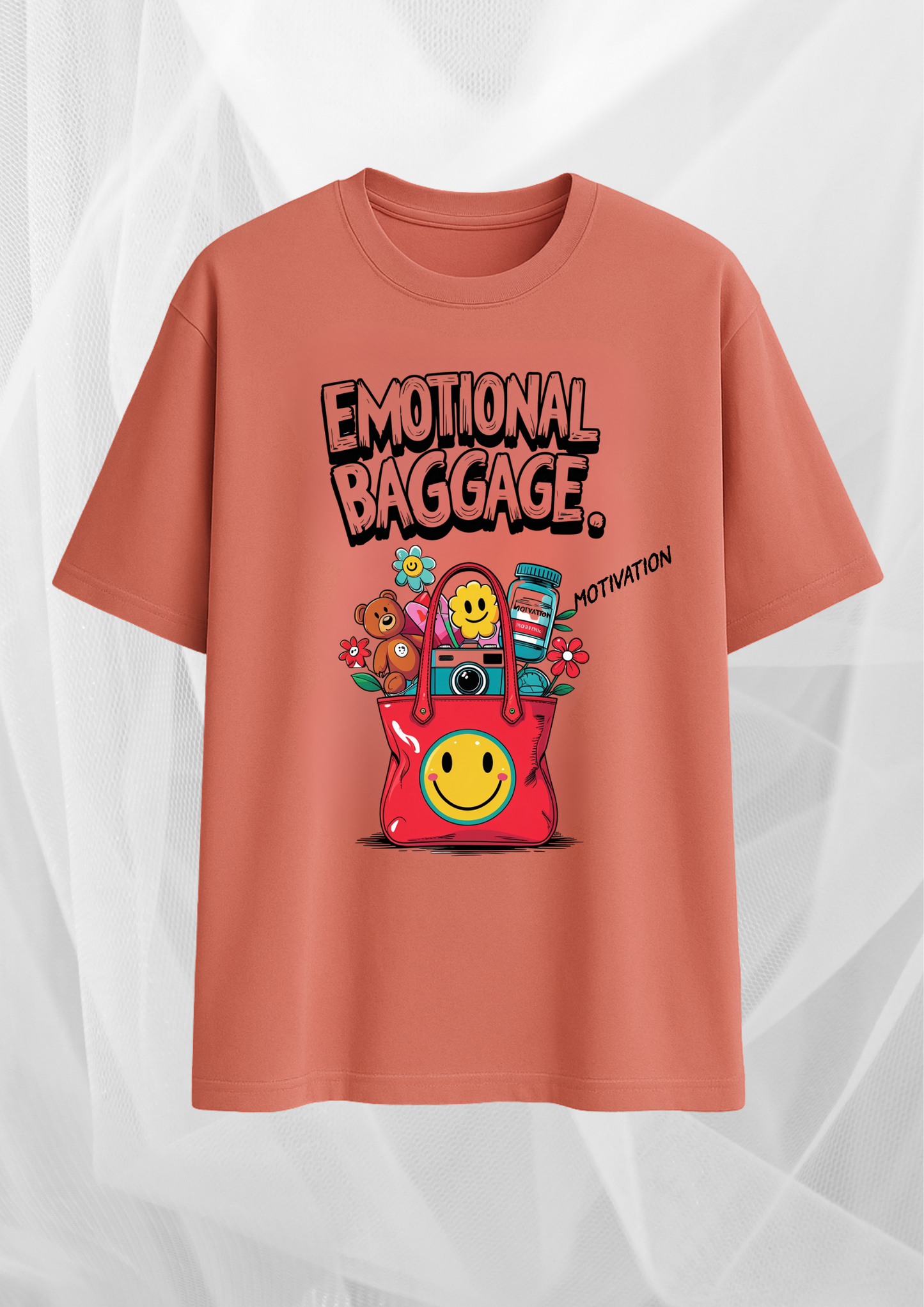 Emotional Baggage Oversized Tee – Clay Rose
