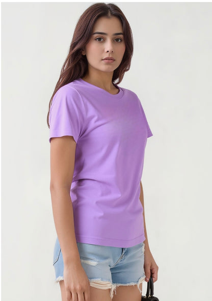 Lavender Soft-Stretch Fitted Tee