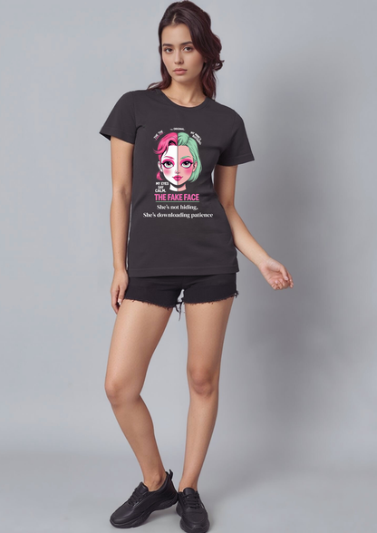 The Fake Face Graphic T-Shirt – Anime-Inspired