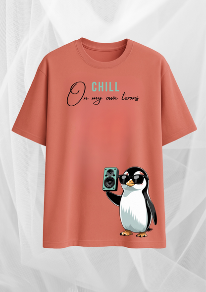 Graphic T-Shirt for Women - Penguin Print