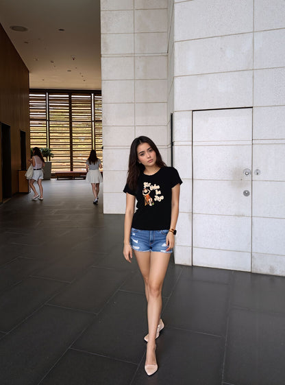 “Sir Utha Ke Jiyo” Graphic Tee – Black