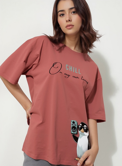 Graphic T-Shirt for Women - Penguin Print