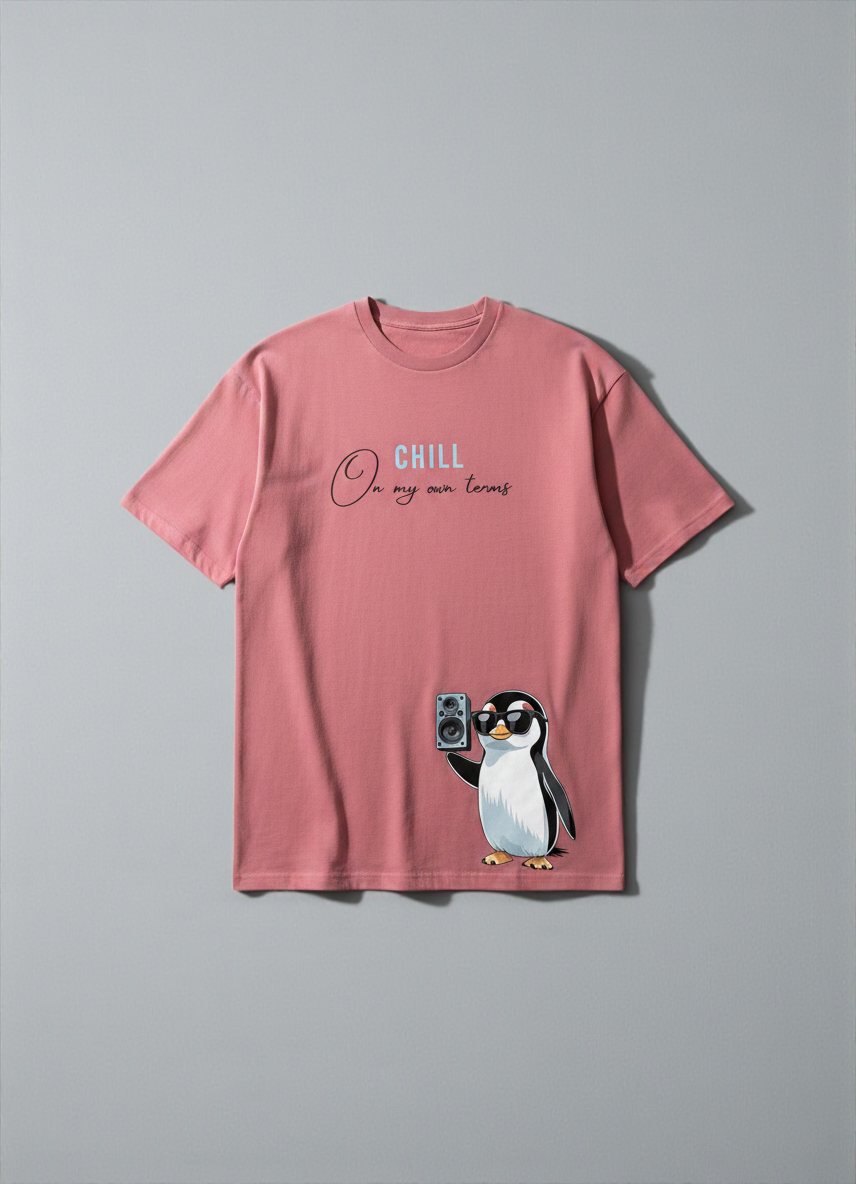 Graphic T-Shirt for Women - Penguin Print